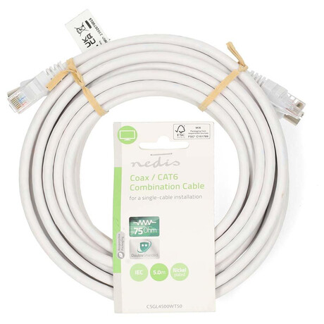 NEDIS koaxiální/datový CAT6, 5m (foto 2)