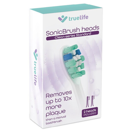 TrueLife SonicBrush Clean-series heads Standard white 2 pack