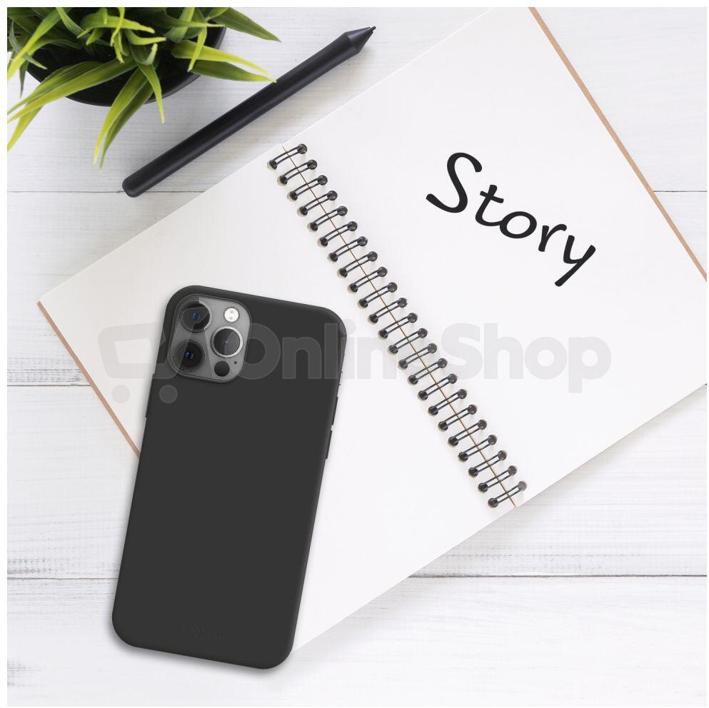 Zadní pogumovaný kryt FIXED Story pro Apple iPhone 15 Plus, černý