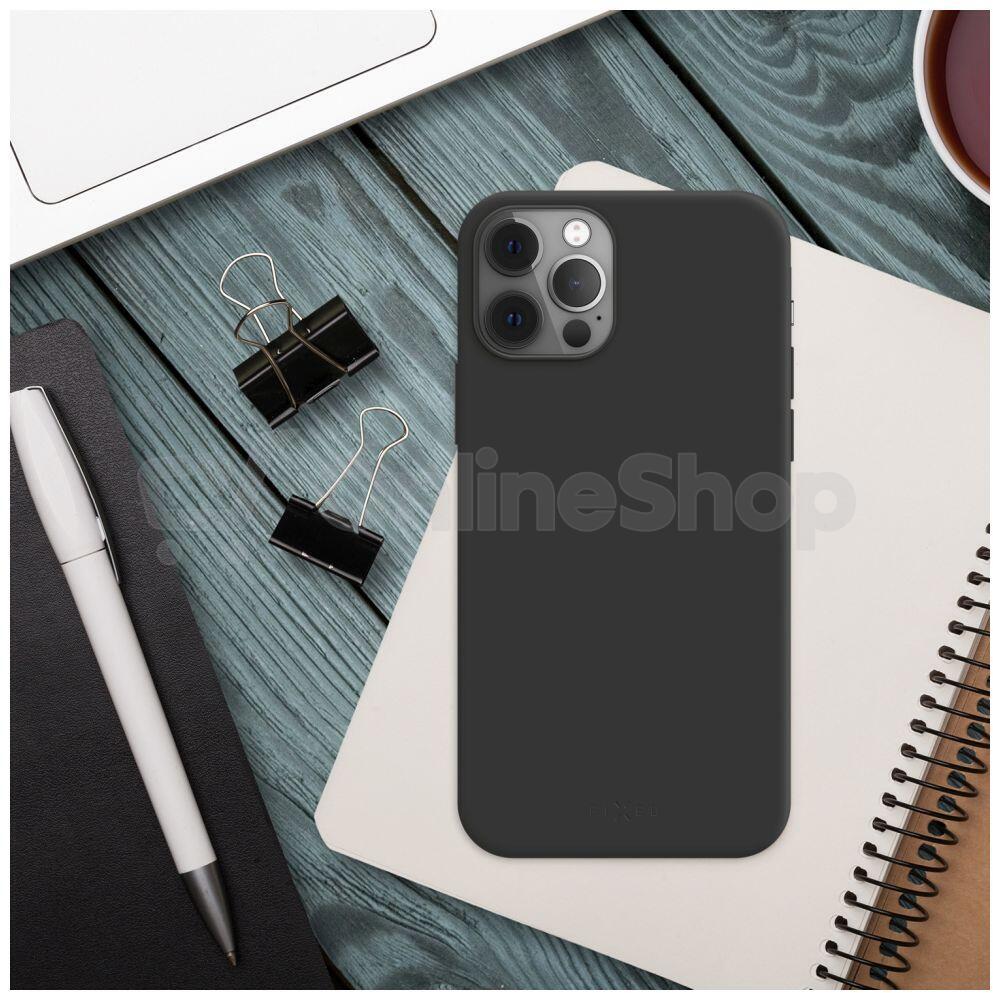 Zadní pogumovaný kryt FIXED Story pro Apple iPhone 15 Pro, černý
