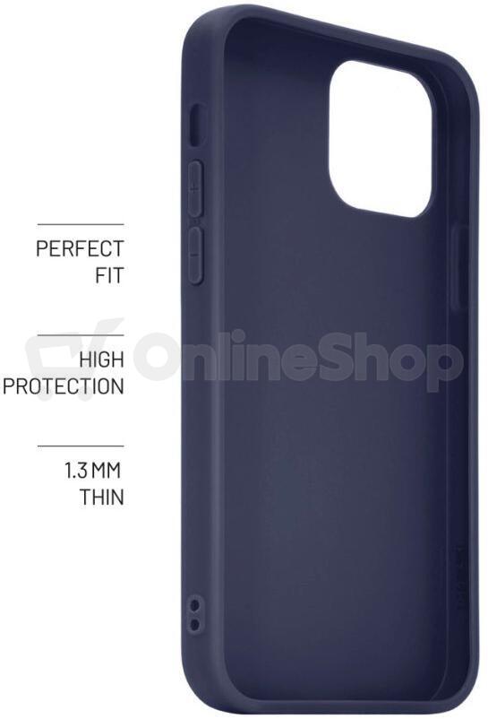 Zadní pogumovaný kryt FIXED Story pro Apple iPhone 15 Pro Max, modrý