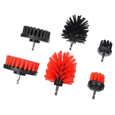 Sada kart na vrtaku pro itn auta CAR DETAILING DRILL BRUSH 6, 6ks SIXTOL