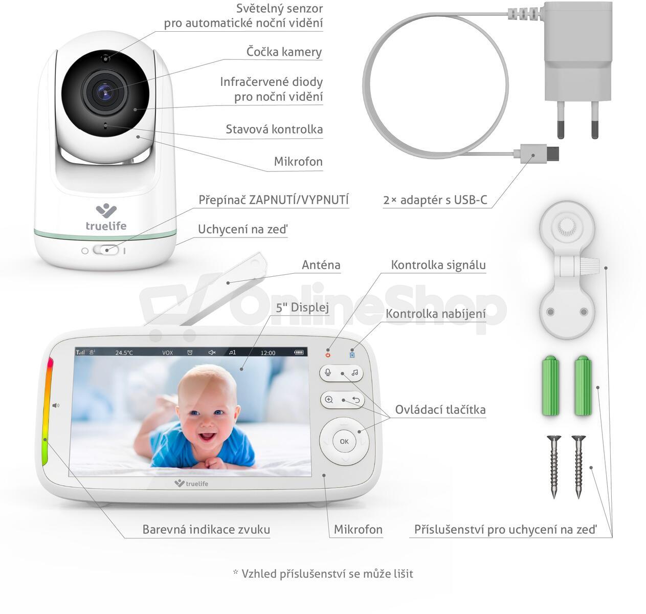 Dětská chůvička TrueLife NannyCam R5