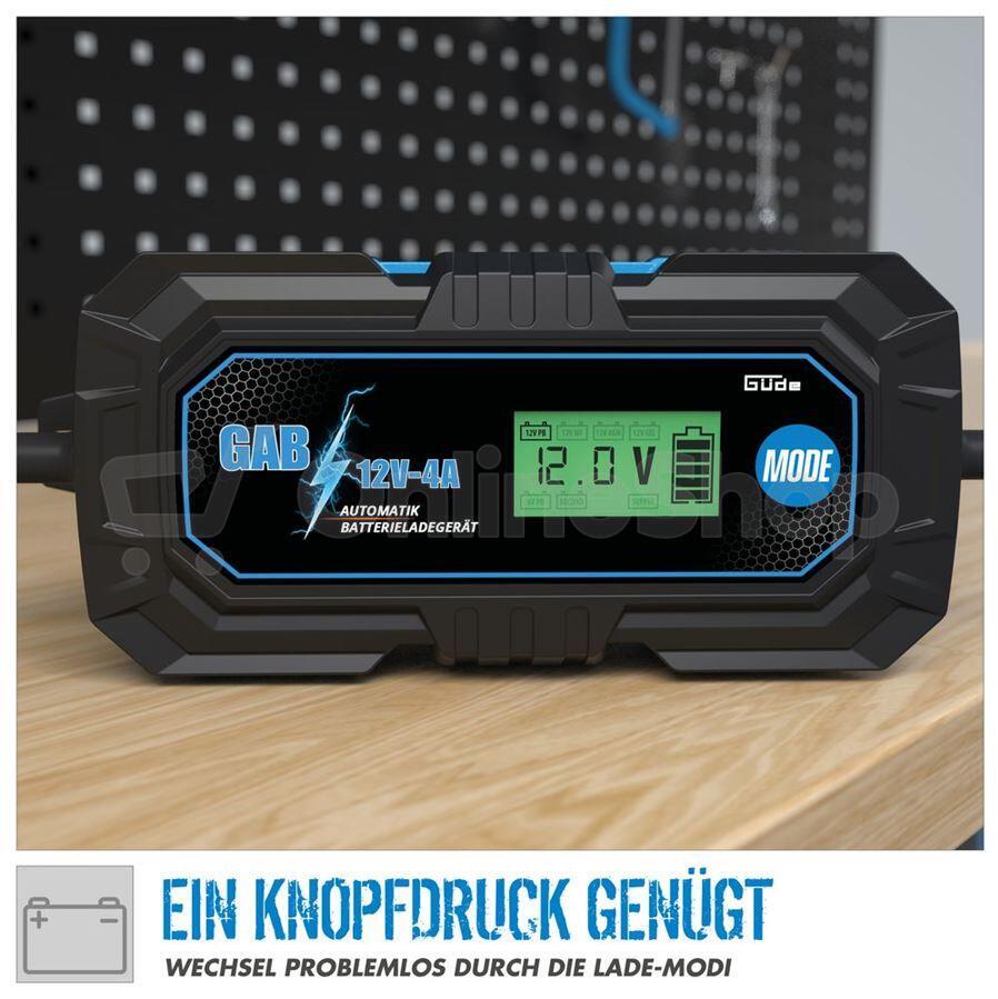 Automatická nabíječka baterií GAB 12V/6V-4A Güde