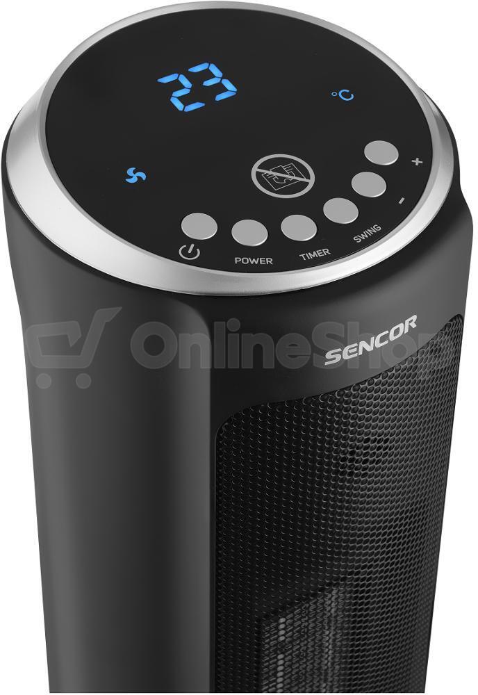 Keramické sloupové topidlo Sencor SFH 8990BK