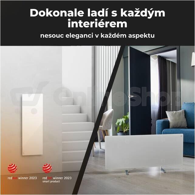 Teplovzdušný konvektor AENO GH3s, bílý
