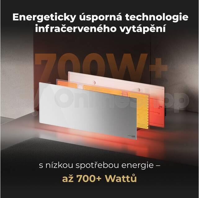 Teplovzdušný konvektor AENO GH3s, bílý