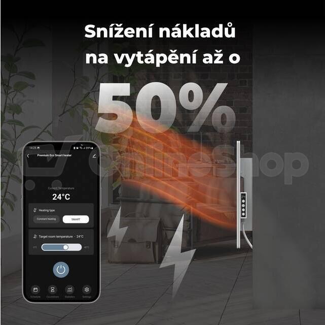 Teplovzdušný konvektor AENO GH3s, bílý