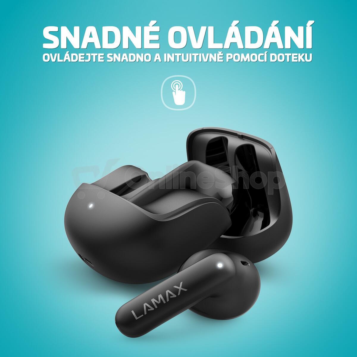 Bezdrátová sluchátka Lamax Tones1, černá