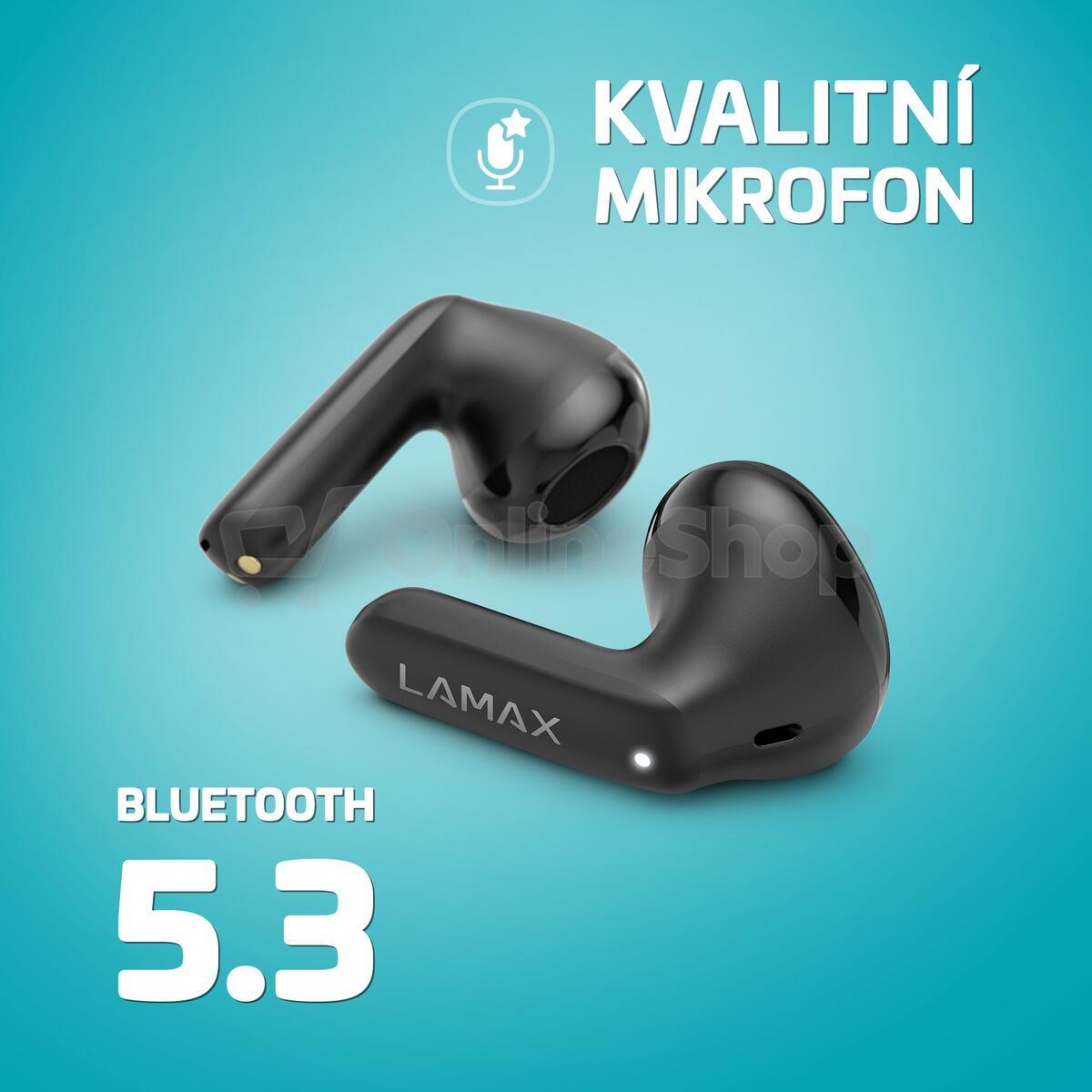 Bezdrátová sluchátka Lamax Tones1, černá