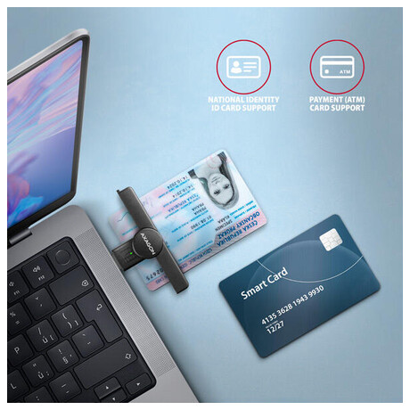 Čtečka kontaktních karet Axagon CRE-SMPA Smart card