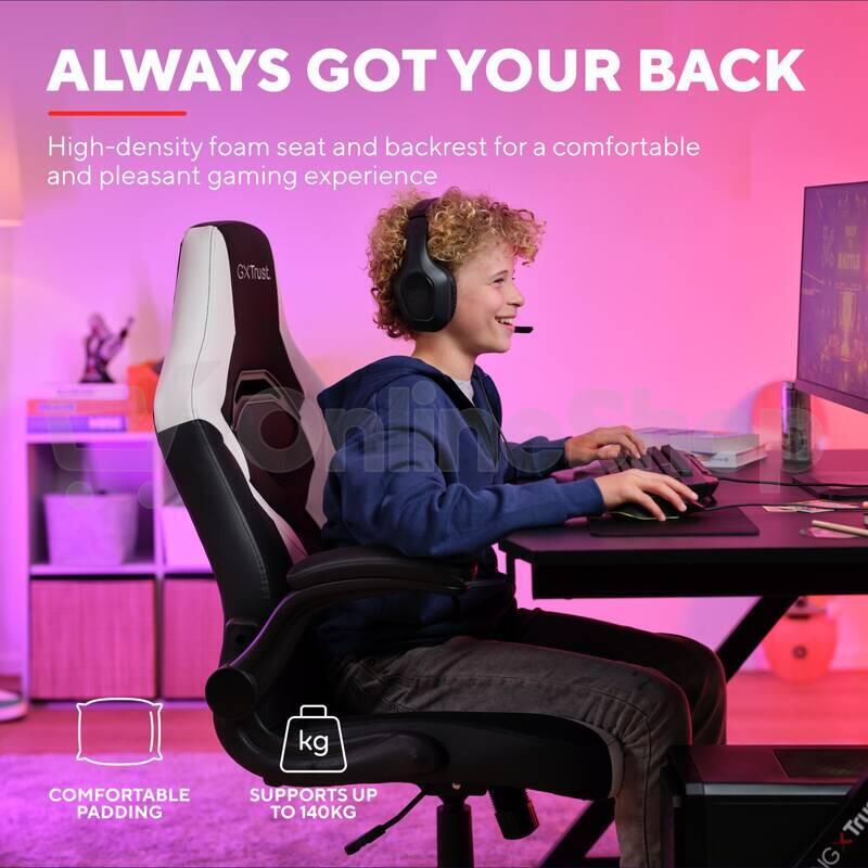 Trust GXT703W RIYE GAMING CHAIR WHITE (25130)