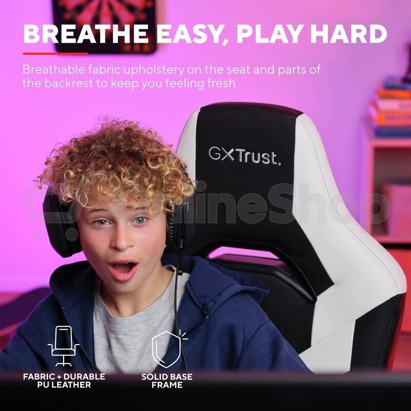 Trust GXT703W RIYE GAMING CHAIR WHITE (25130)