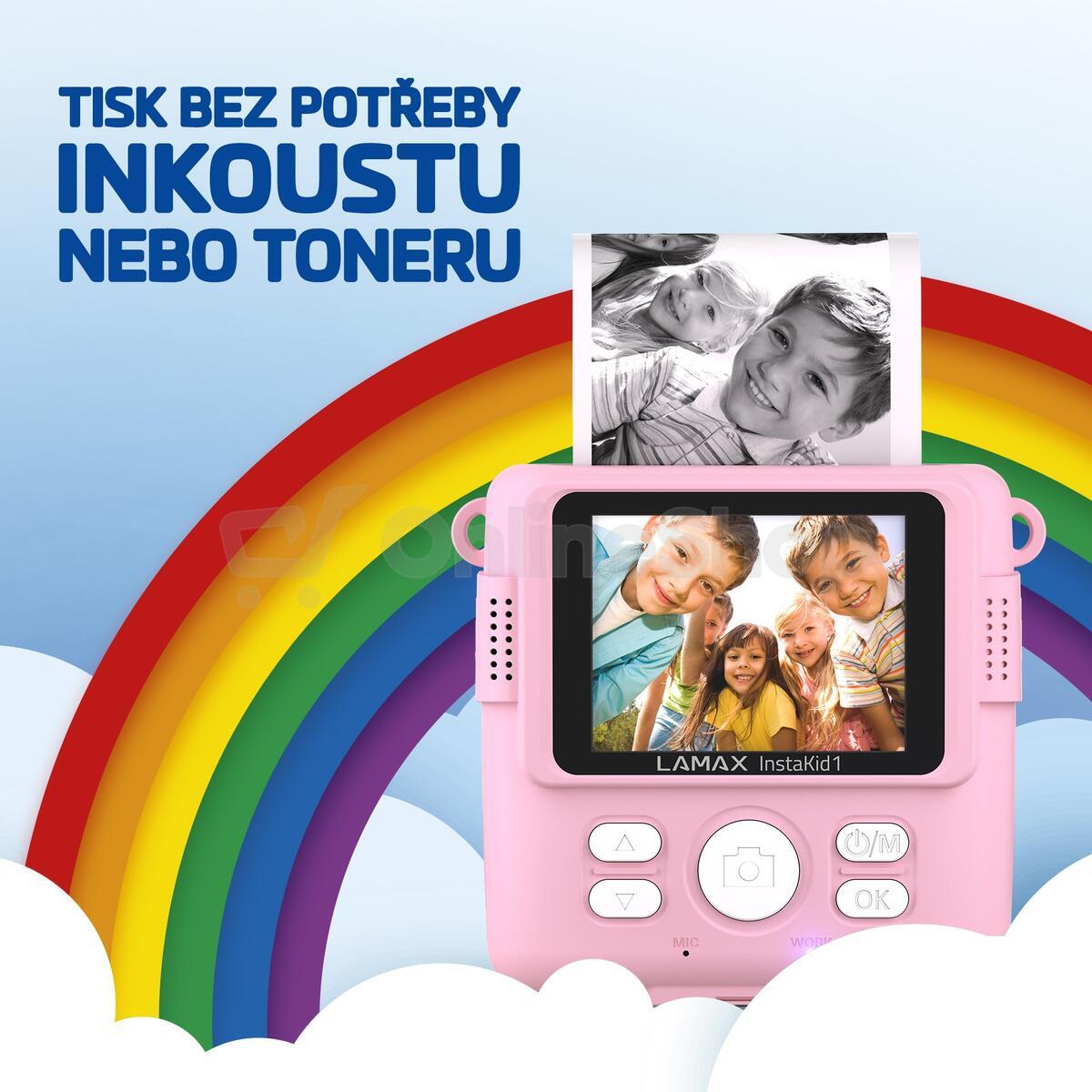 Fotoaparát LAMAX InstaKid1, růžový