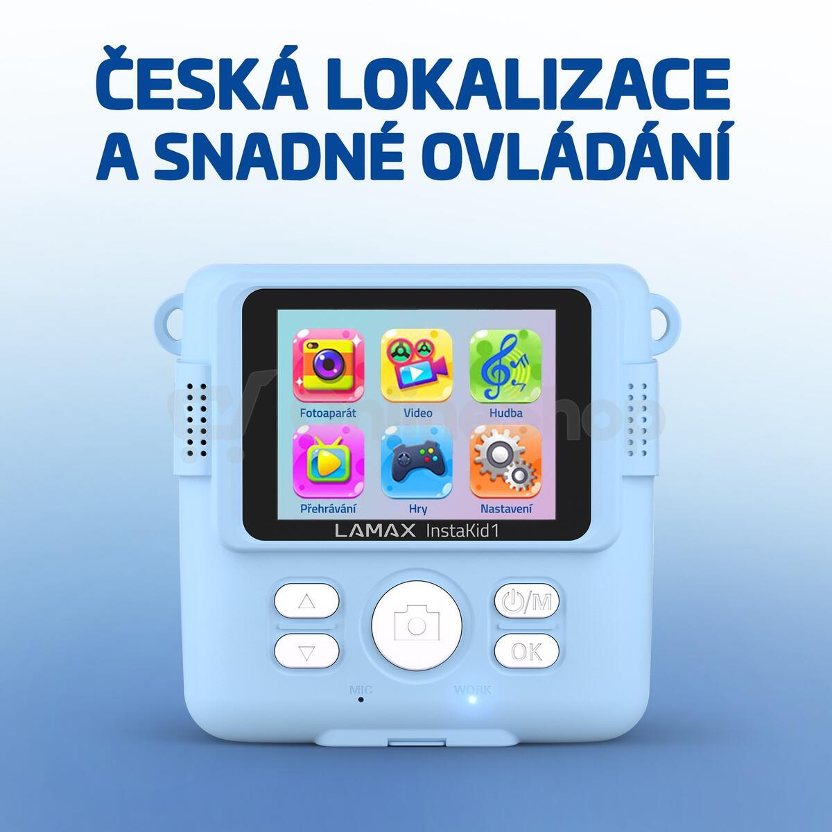 Fotoaparát LAMAX InstaKid1, modrý
