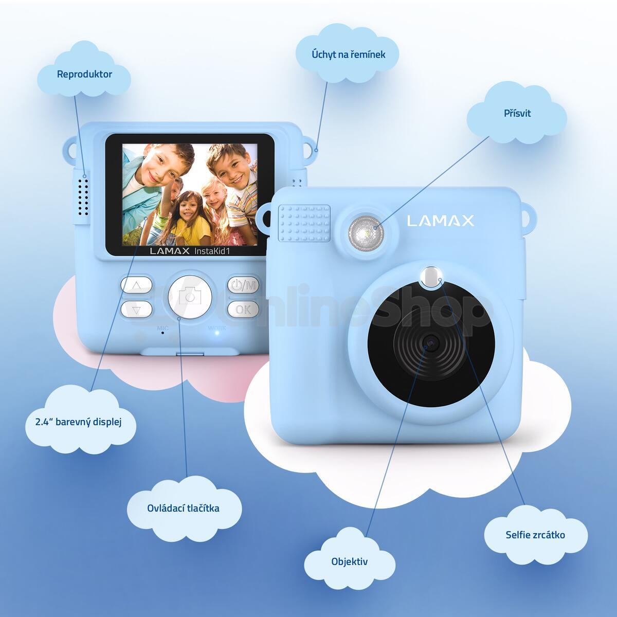Fotoaparát LAMAX InstaKid1, modrý