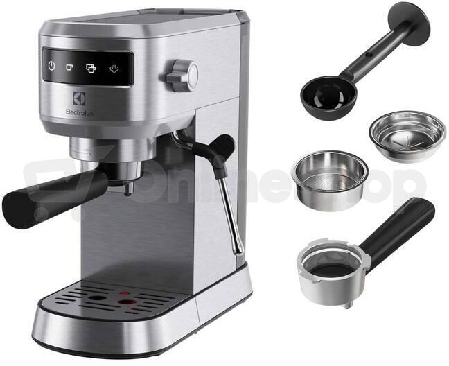 Kávovar Electrolux E6EC1-6ST, stříbrný | Skutečná fotografie prodávaného kusu | Skutečná fotografie prodávaného kusu | Skutečná fotografie prodávaného kusu