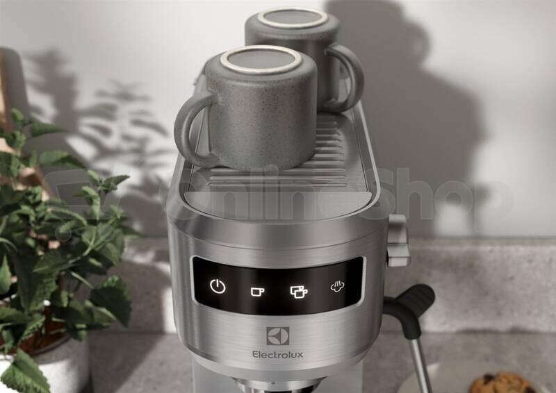 Kávovar Electrolux E6EC1-6ST, stříbrný | Skutečná fotografie prodávaného kusu | Skutečná fotografie prodávaného kusu | Skutečná fotografie prodávaného kusu