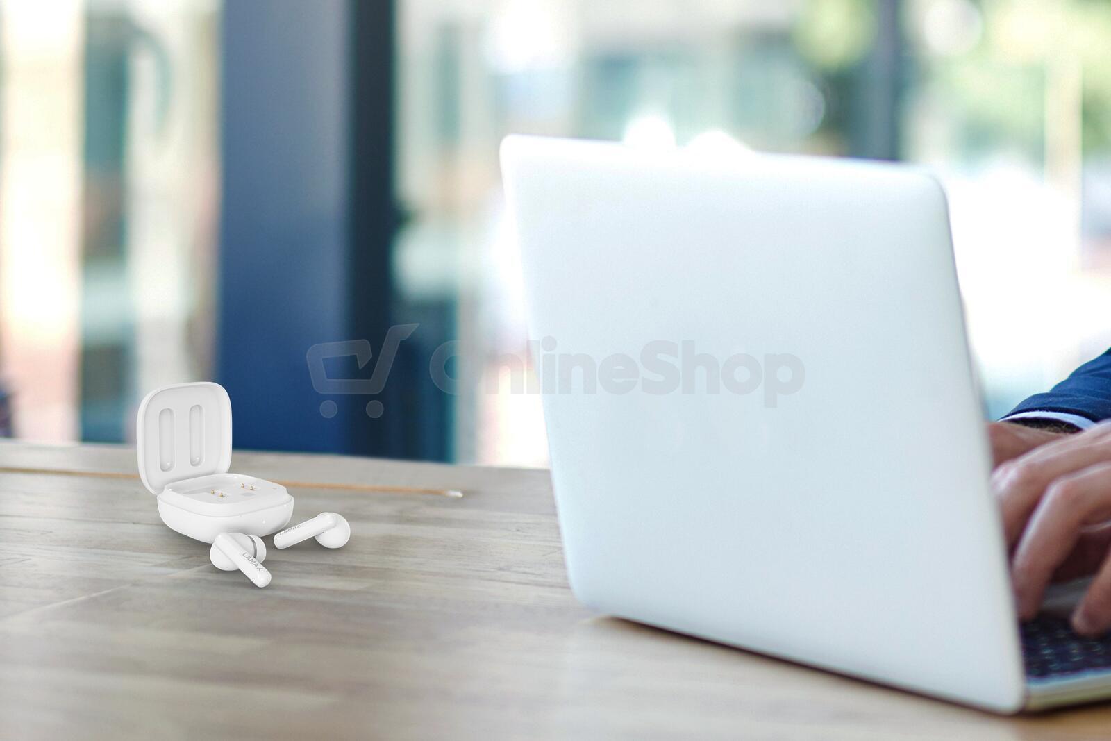 Bezdrátová sluchátka Lamax Clips1 Plus, bílá