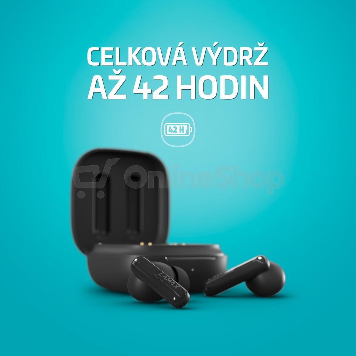 Bezdrátová sluchátka Lamax Clips1 Plus, černá