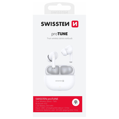 Swissten Pro Tune, bílá (foto 1)