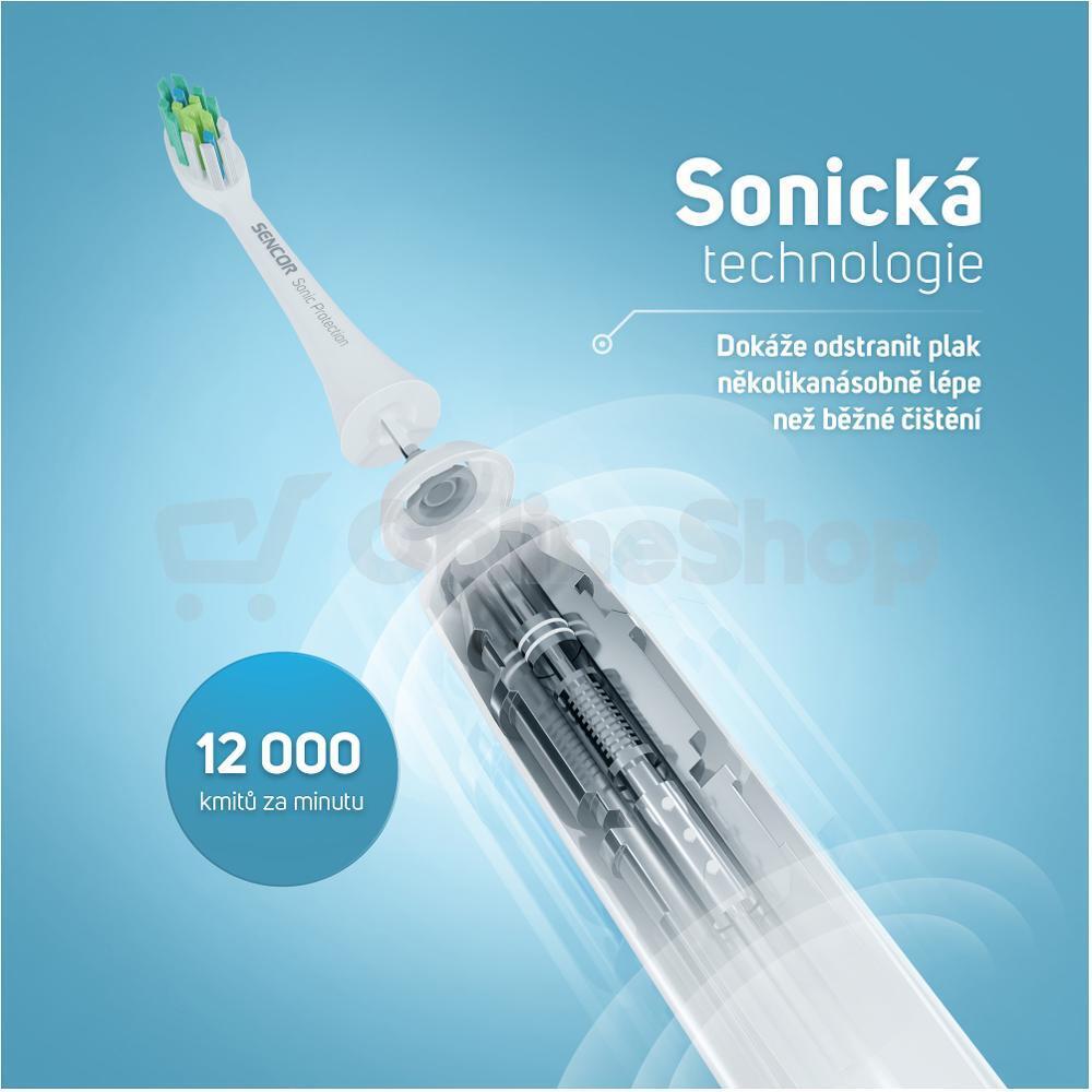 Sonický zubní kartáček Sencor SOC 0810BL