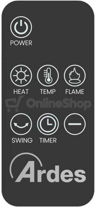 Teplovzdušný ventilátor Ardes 4P22FP, černý