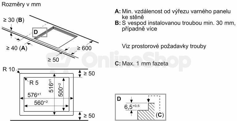 Indukční deska Siemens EH601HFB1E