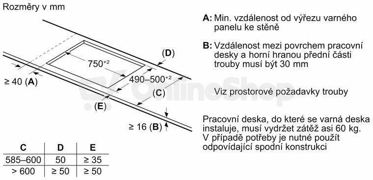Indukční deska Bosch PVW831HB1E