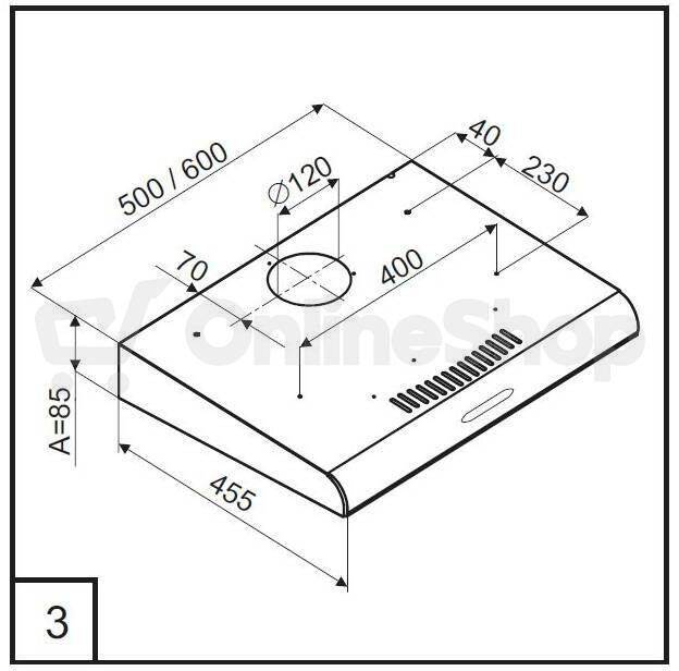Digestoř Amica SP 62 AB