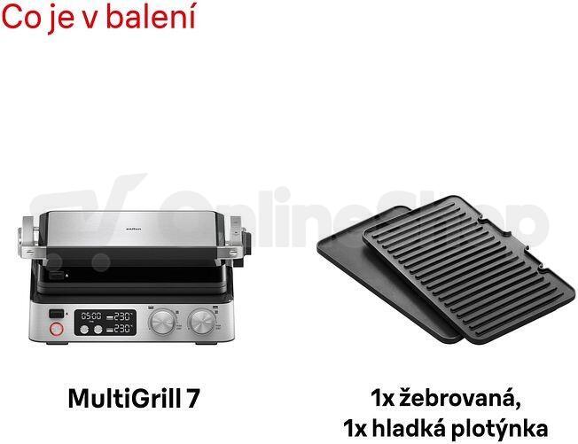 Gril kontaktní Braun MultiGrill 7 CG7040