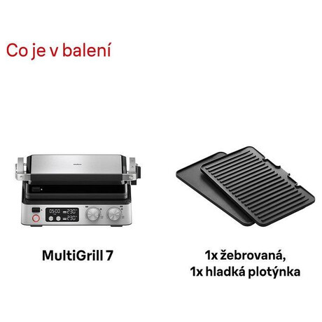 Gril kontaktn Braun MultiGrill 7 CG7040