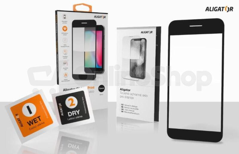 Aligator Ochrana displeje GLASS PRINT iPhone 15 Pro Max černá