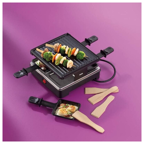 KELA Raclette/Grill Geneva lit hlink ern 4 osoby 21,5x21,5x12,0cm KL-10048