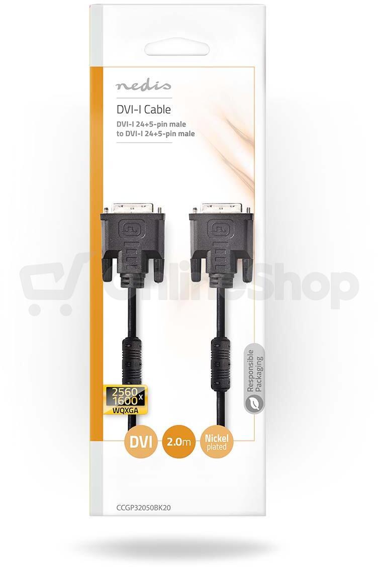 DVI kabel NEDIS CCGP32050BK20
