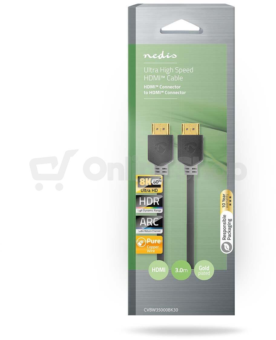 Ultra High Speed HDMI™ Kabel NEDIS CVBW35000BK30