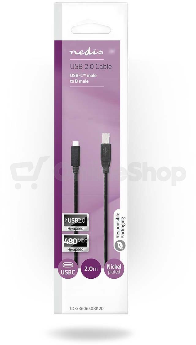 USB kabel NEDIS CCGB60650BK20