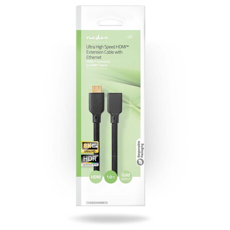 Ultra High Speed HDMI Kabel NEDIS CVGB35090BK10