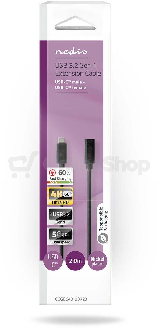 USB kabel NEDIS CCGB64010BK20