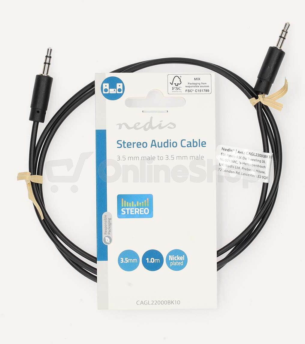 Stereo Audio Kabel NEDIS CAGL22000BK10