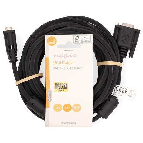 VGA kabel NEDIS CCGL59100BK50