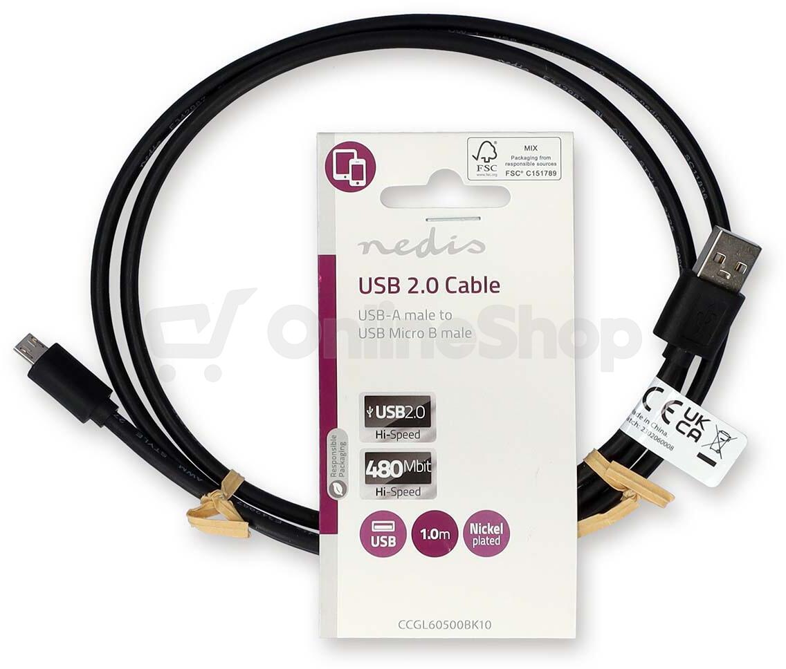 USB kabel NEDIS CCGL60500BK10