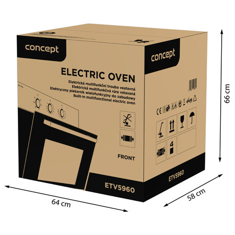 SET Trouba Concept ETV5960 Air Fry + Indukn deska Concept IDV4530