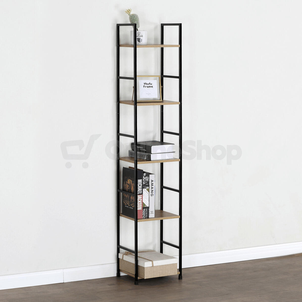 Regál, mdf, hnědá, GD-215 OAK Autronic