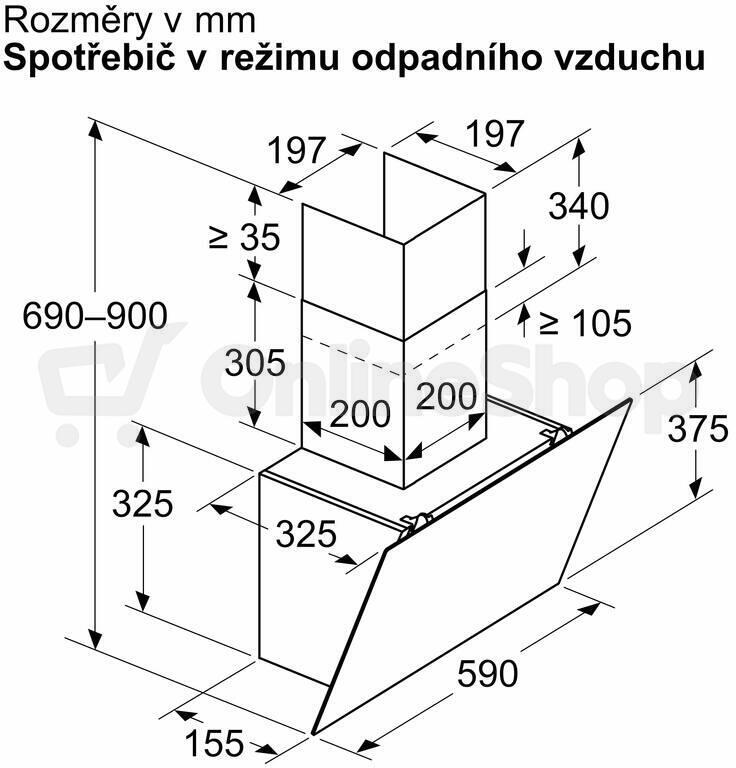 Odsavač par BOSCH DWK65DK60