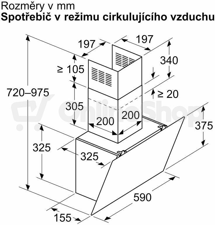 Odsavač par BOSCH DWK65DK60