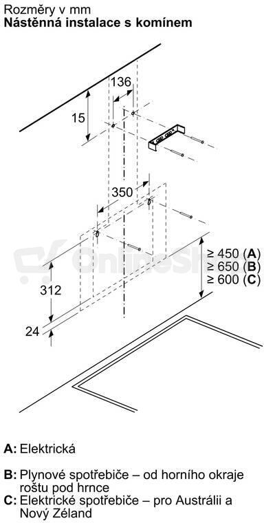 Odsavač par BOSCH DWK65DK60