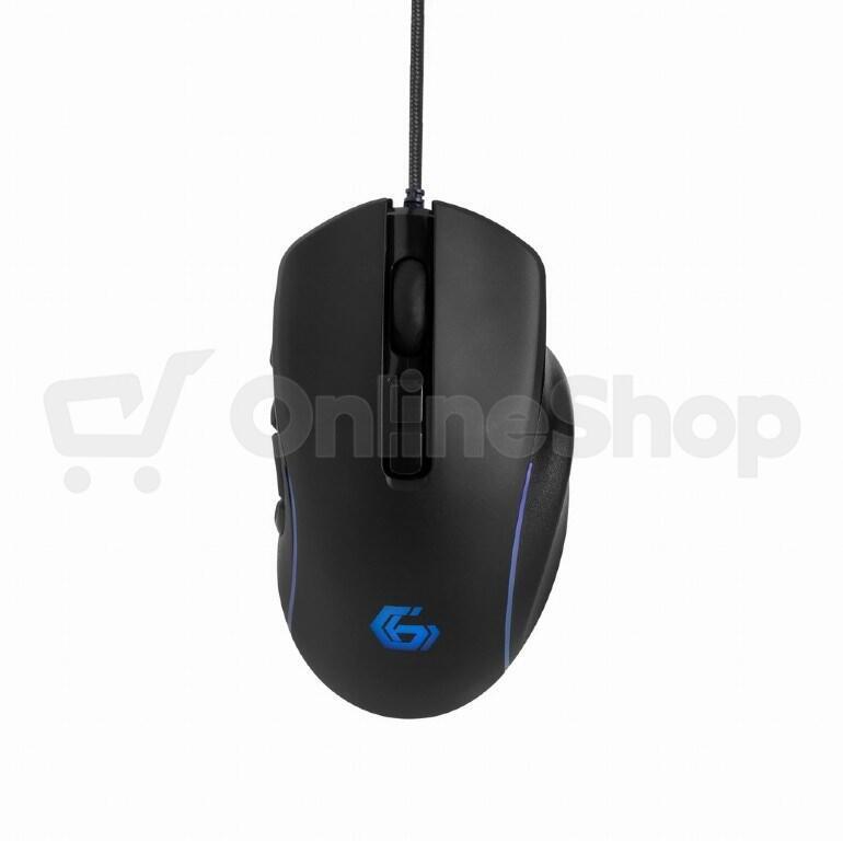 Myš GEMBIRD RAGNAR RX500, podsvícená, 6 tlačítek, černá, 7200DPI, USB