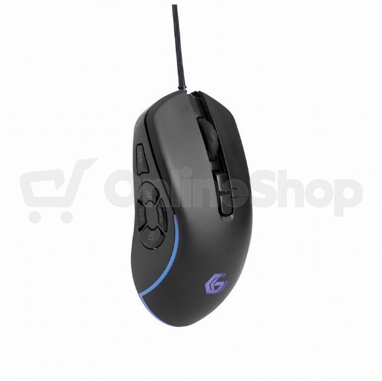 Myš GEMBIRD RAGNAR RX500, podsvícená, 6 tlačítek, černá, 7200DPI, USB