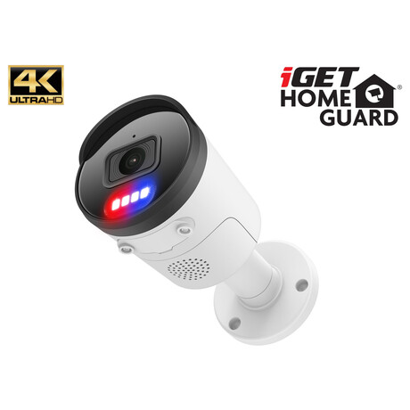 iGET HGNHK938CAM - UltraHD 4K PoE IP kamera, SMART detekce, IP66, zvuk, non psvit 40m, ONVIF 2.6 (75020563)